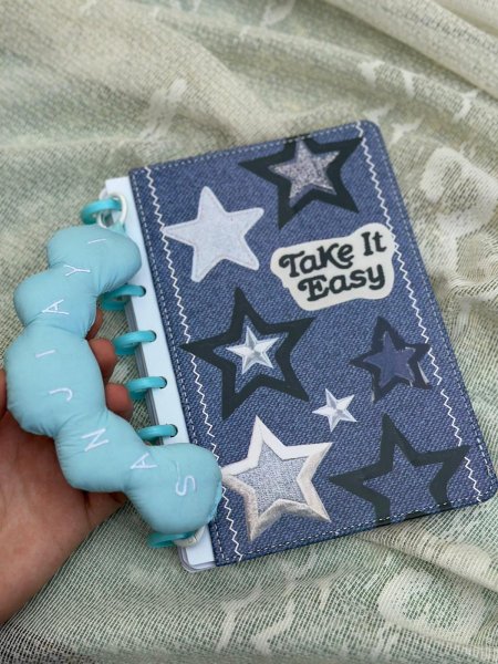 دفتر سلك جينز _مع يد